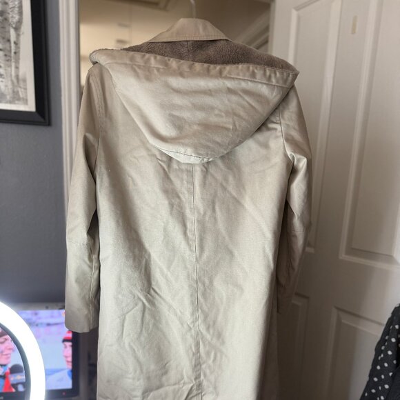 London Fog | Vintage Single breasted Trench Coat; Removable hood & liner; Khaki - Picture 2 of 6